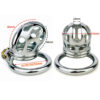 Short chastity cage in Stainless Steel with holes — product image 7