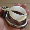 Flat Chastity Cage with Urine Hole / Metal Catheter and Strap — product image 10