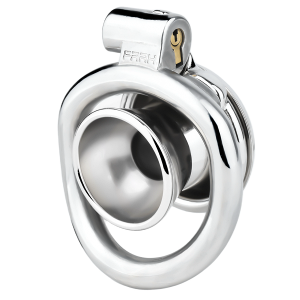 Sleek Inverted Chastity Cage with Removable Soft Silicone Catheter — image 9 Sleek Inverted Chastity Cage with Removable Soft Silicone Catheter — product image 9