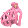 Pink Resin Chastity Cage with Detachable Soft Spikes — product image 8