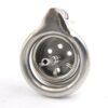 Flat Chastity Cage with Metal Urethral Catheter — product image 4