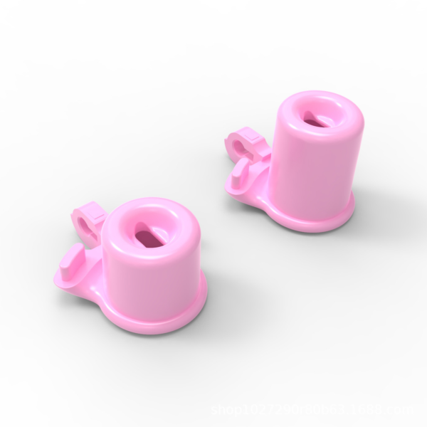 Tiny Inverted Chastity Cage with 4 Cock Rings — product image 2