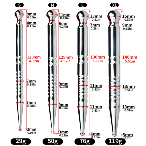 Stainless Steel Dual-Ended Urethral Sound & Anal Plug — product image 2