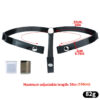 Soft Silicone Strap for Chastity Cages – Light Pink & Black — image 3 Soft Silicone Strap for Chastity Cages – Light Pink & Black — product image 3