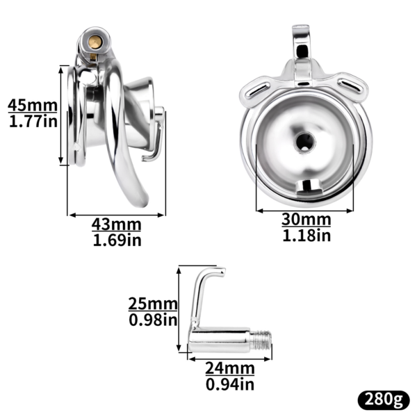 Inverted PA Chastity Cage for Pierced Men — image 2 Inverted PA Chastity Cage for Pierced Men — product image 2