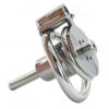 Stainless Steel Flat Inverted Chastity Cage with Cylinder – Type B — product image 6