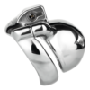 Small Metal Chastity Cage with Black or Pink Soft Pussy Catheter — product image 9