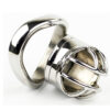 Stainless Steel Spiked Cock Cage with Anti-drop Loop Penis Ring — product image 8