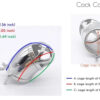 Metal Chastity Cage with Removable Urethral Insert — product image 6