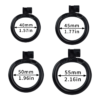 Lightweight Chastity Cage with Removable Inverted Plug and 4 Base Rings — product image 3