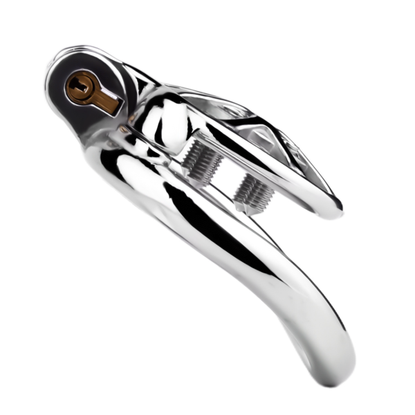 Versatile Flat Chastity Cage with Removable Spikes and Silicone / Metal Catheter — product image 22