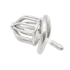Small Metal Hollowed Chastity Cock Cage with Silicone Catheter — image 1 Small Metal Hollowed Chastity Cock Cage with Silicone Catheter — product image 1
