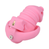 Soft Silicone Chastity Cage with Invisible Lock and 4 Base Rings — product image 10