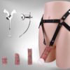 Micro Inverted Chastity Cage Belt with Realistic Silicone Dildo — product image 1
