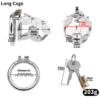 Stainless Steel Snake Guard Locking Chastity Cage (Short / Long) — product image 3