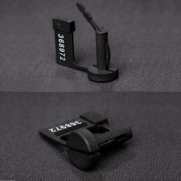 Double-Locked Black Resin Chastity Cage with Removable Cap and Spikes — product image 13