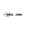 Metal Beaded Chastity Cage with Removable Urethral Catheter — product image 6