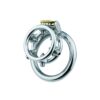 Spiked Chastity Ring Cage – Bolted Metal Cock Cage — product image 8