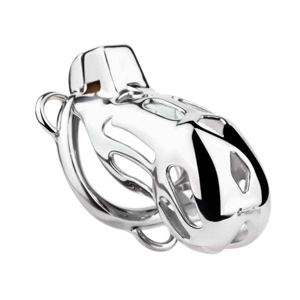 Breathable Metal Chastity Cage with Strap and Anal Plug — image 15 Breathable Metal Chastity Cage with Strap and Anal Plug — product image 15