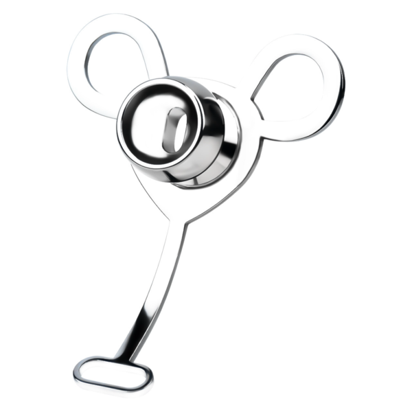 Minimalist Inverted Chastity Cage with Adjustable Nylon Belt — product image 9