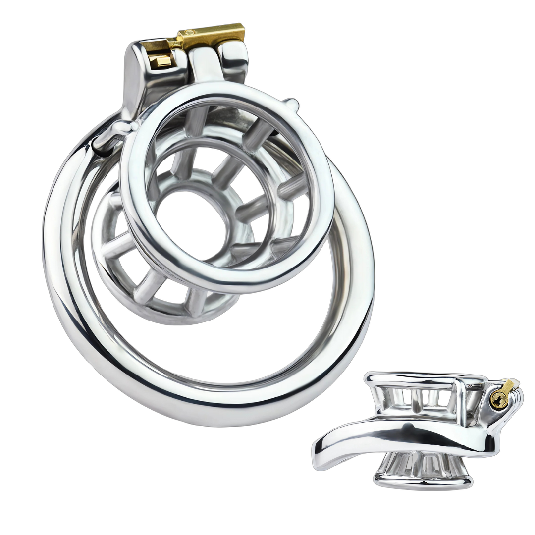 Metal Inverted Chastity Cage Stainless Steel Negative Chastity Device — product image 1