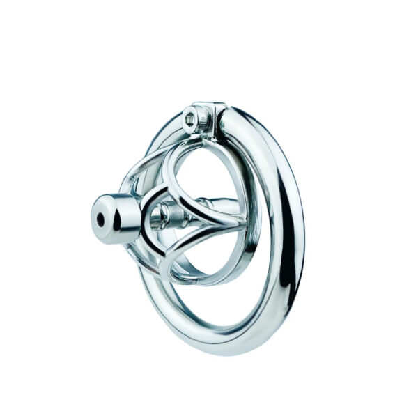 Stainless Steel Urethral Chastity Cage with Removable Metal Tube — product image 7
