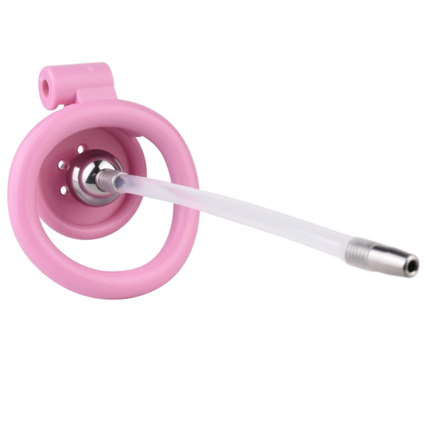 Mini Inverted Chastity Cage – Removable Steel Ball Plug with Flexible Catheter — product image 18