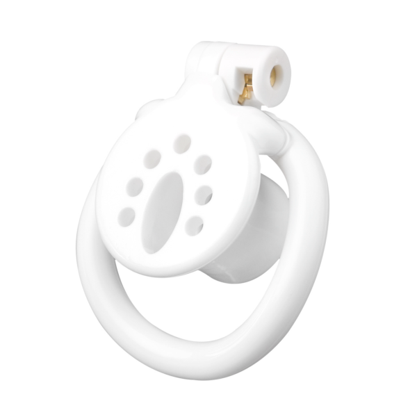 Flat Inverted Chastity Cage with 4 Base Rings and Adjustable Strap — product image 10