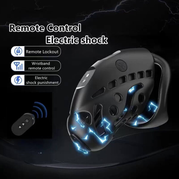 Remote Electric Shock Male Chastity Device Set — image 2 Remote Electric Shock Male Chastity Device Set — product image 2