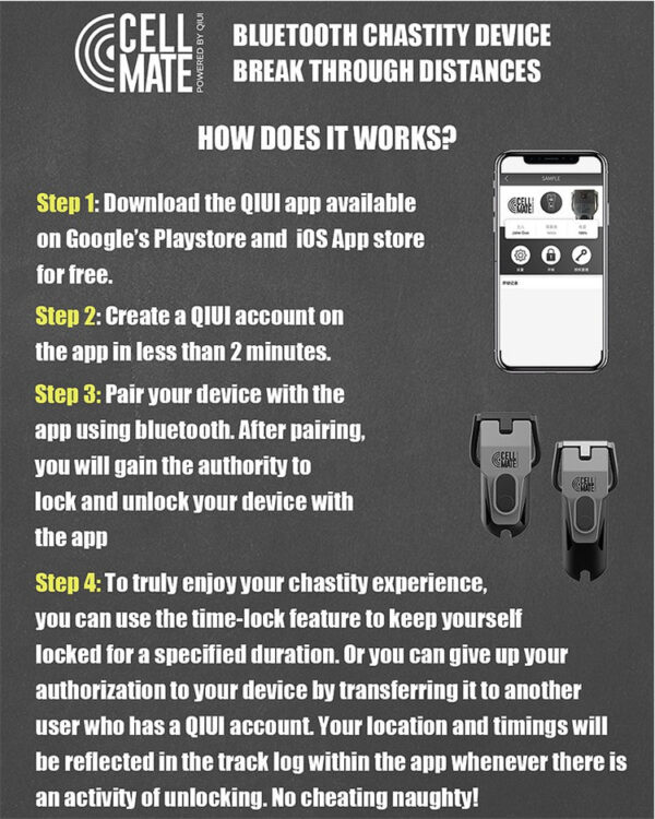 Cellmate1 Remote Electric Shock Male Chastity Device — image 26 Cellmate1 Remote Electric Shock Male Chastity Device — product image 26
