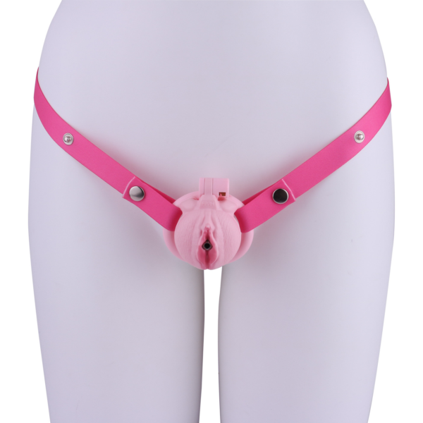 Realistic Clit Chastity Cage with Adjustable Inverted Plug — product image 28