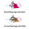 Inverted Chastity Cage with Dildo and Silicone Urethral Tube — product image 4