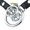 Negative Chastity Cage with Adjustable PU Strap — product image 2