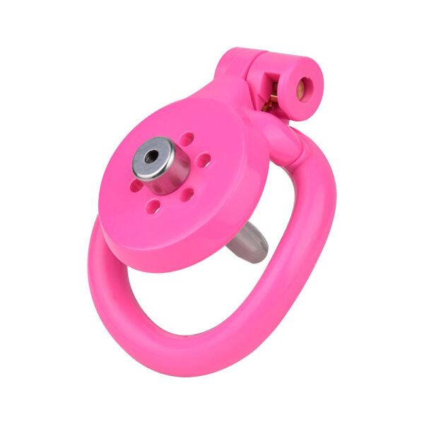 NEW Resin Flat Chastity Cage Set – Pink — product image 11