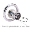 Tiny Reversing Chastity Cage with Stainless Steel Inverted Urine Plug — product image 3