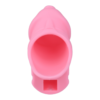 Soft Silicone Chastity Cage with Invisible Lock and 4 Base Rings — product image 6
