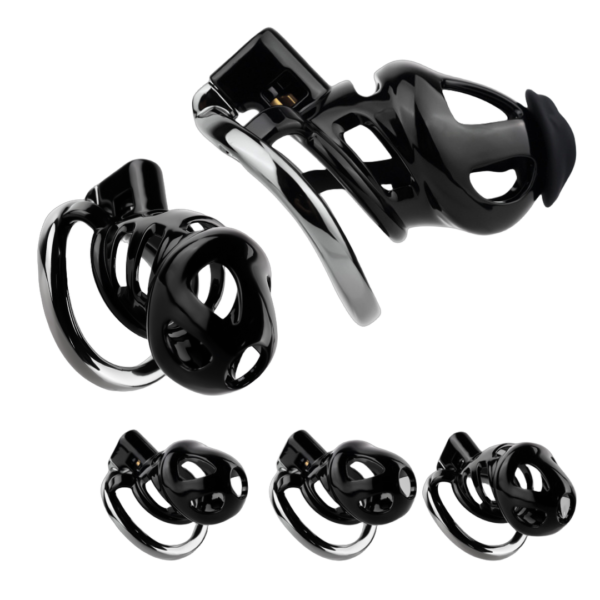 Resin & Aluminum Alloy Ventilated Chastity Cage — product image 1