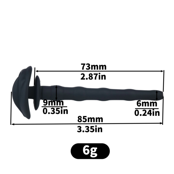 Small Metal Chastity Cage with Black or Pink Soft Pussy Catheter — product image 6