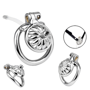 Tiny Metal Sunflower Chastity Cage — image 1 Tiny Metal Sunflower Chastity Cage — product image 1