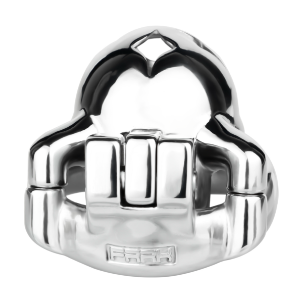 Small Metal Chastity Cage with Black or Pink Soft Pussy Catheter — product image 7
