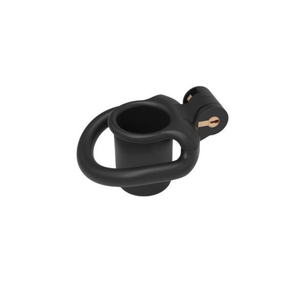 Tiny Inverted Chastity Cage with 4 Cock Rings — product image 9