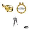 Gold Metal Classic Chastity Cage – S / M / L — product image 5