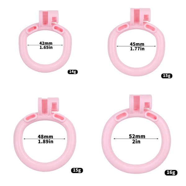 Realistic Clit Chastity Cage with Adjustable Inverted Plug — product image 4