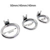 Male Stainless Steel Chastity Cage With Silicone / Metal Urethral Tube — product image 4