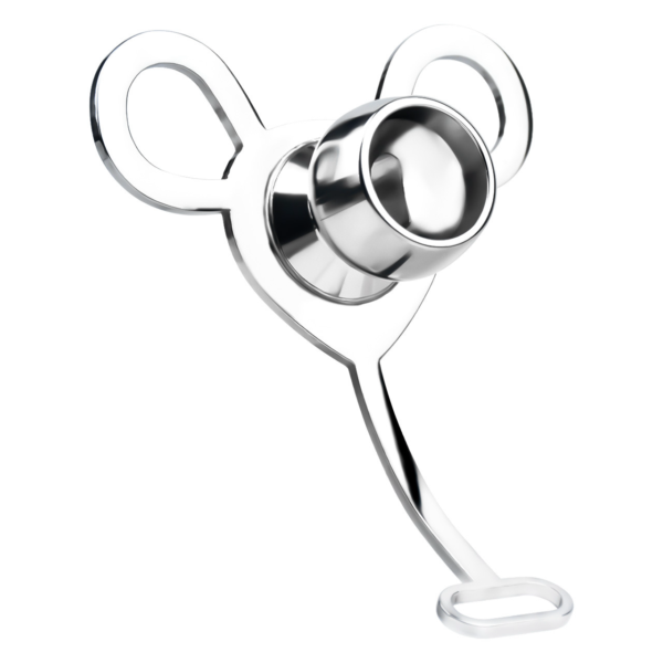 Minimalist Inverted Chastity Cage with Adjustable Nylon Belt — product image 8