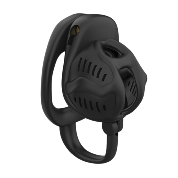 Lightweight Resin Chastity Cage Set – Black / Pink — product image 13