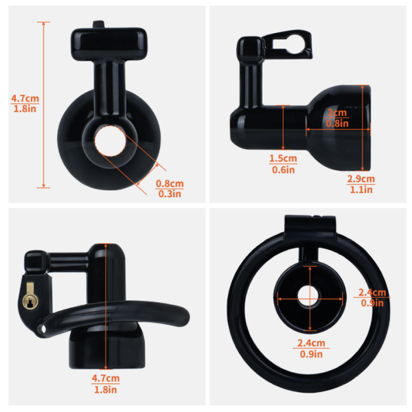 Ultra-Light Hard Resin Inverted Chastity Cage — product image 3