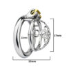 Small Compact Metal Chastity Cage — product image 7