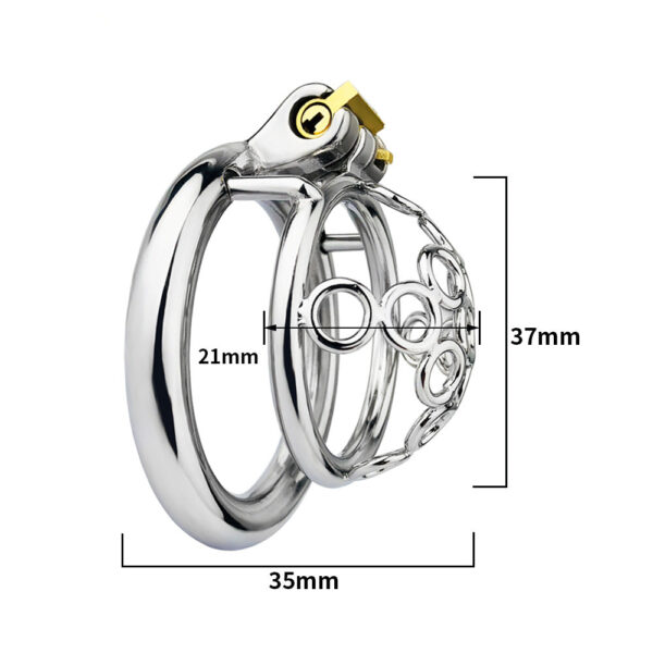 Small Compact Metal Chastity Cage — product image 7
