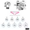 Men's Stainless Steel Glans Chastity Lock — product image 24